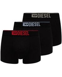 DIESEL - Umbx-Damienthreepack Three-Pack Of Plain Boxer - Lyst