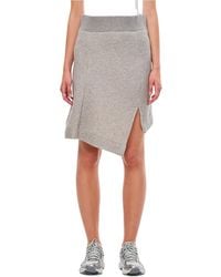 Sacai - High Waist Mini Asymmetric Skirt - Lyst