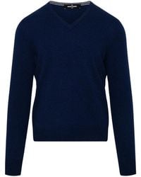 Gran Sasso - V-Neck Cashmere Sweater - Lyst