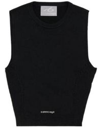 Balenciaga - Techwear Cropped Tank Top - Lyst