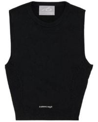 Balenciaga - Techwear Cropped Tank Top - Lyst