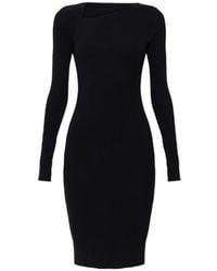 MM6 by Maison Margiela - Fitted Knitted Dress - Lyst
