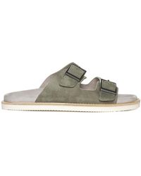 Brunello Cucinelli - Buckled-Strap Slides - Lyst