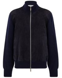 Ferragamo - Ferragamo Zip-Up Panelled Jacket - Lyst
