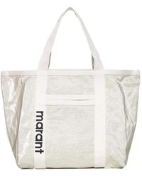 Isabel Marant - Darwen Logo Detailed Tote Bag - Lyst