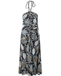 Proenza Schouler - Halterneck Cut-Out Sleeveless Dress - Lyst