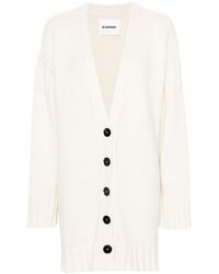 Jil Sander - V-Neck Cashmere Cardigan - Lyst