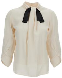 Elisabetta Franchi - Bow-Detail Shirt - Lyst
