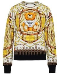 Moschino - Teddy Bear Logo-Print Sweatshirt - Lyst
