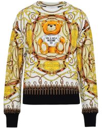 Moschino - Teddy Bear Logo-Print Sweatshirt - Lyst