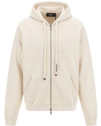 DSquared² - Zip-Up Drawstring Hoodie - Lyst
