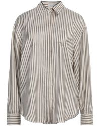 Brunello Cucinelli - Striped Long Sleeve Shirt - Lyst