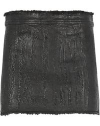 Rick Owens - Denim Mini Skirt - Lyst