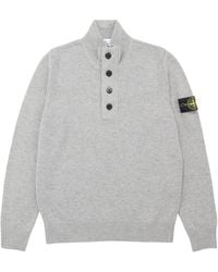 Stone Island - Regular-Fit Half-Zip Sweater - Lyst