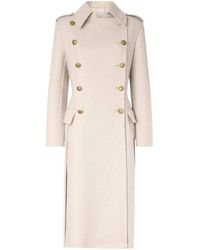 Ermanno Scervino - Double-Breasted Maxi Coat - Lyst