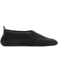 TOTEME - Totême Wovened Round Toe Ballet Flats - Lyst