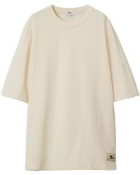Burberry - Logo Patch Crewneck T-Shirt - Lyst