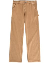 Moncler - Straight-Leg Stretch-Cotton Trousers - Lyst