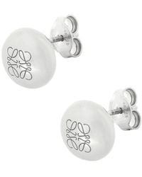 Loewe - Anagram Engraved Stud Earrings - Lyst