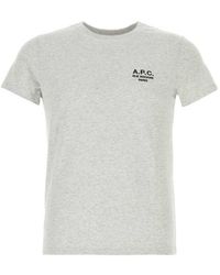 A.P.C. - Crewneck Short-Sleeved T-Shirt - Lyst
