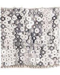 Rabanne - Sequined-Tone Chainmail Mini Skirt - Lyst