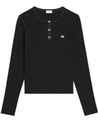 Celine - Henley Long-Sleeved T-Shirt - Lyst