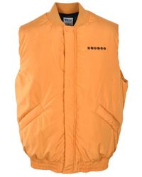 Marcelo Burlon - County Sugar Logo-Print Padded Gilet - Lyst