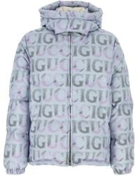 Gucci - Allover Logo Printed Down Jacket - Lyst