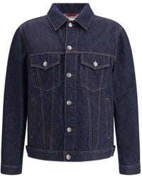 Brunello Cucinelli - Cotton Denim Jacket - Lyst