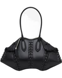 McQueen - Manta Lace-Up Shoulder Bag - Lyst