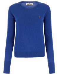 Vivienne Westwood - Orb Embroidered Long-Sleeved Jumper - Lyst
