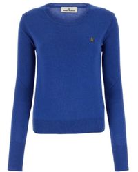 Vivienne Westwood - Orb Embroidered Long-Sleeved Jumper - Lyst