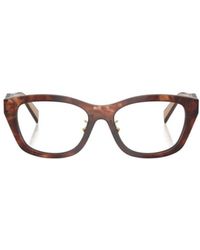 Prada - Eyewear Rectangle Frame Glasses - Lyst