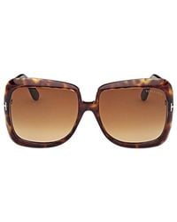 Tom Ford - Eyewear Lorelai Oversized Frame Sunglasses - Lyst