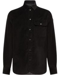 Moncler - Corduroy Collared Long-Sleeve Shirt - Lyst
