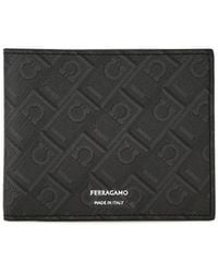 Ferragamo - Ferragamo Monogram Bi-Fold Wallet - Lyst