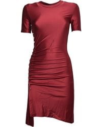Rabanne - Ruched Short-Sleeve Dress - Lyst