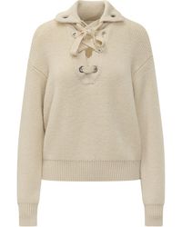 Isabel Marant - Ydalia Lace-Up Front Sweater - Lyst