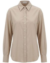 Brunello Cucinelli - Oversized Button-Up Shirt - Lyst