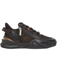 Fendi - Flow Ff Jacquard Low-Top Sneakers - Lyst