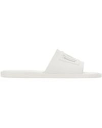 Dolce & Gabbana - Logo Embossed Slides - Lyst