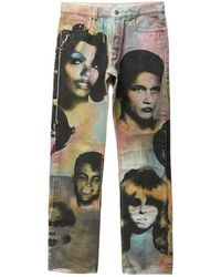 Versace - Printed Regular Jeans - Lyst