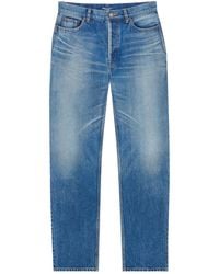 Saint Laurent - Tapered High-Rise Jeans - Lyst