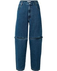 Tibi - Lars Convertible High-Rise Tapered Jeans - Lyst
