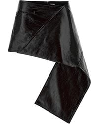 Courreges - Courrèges Fold Vinyl Mini Skirt - Lyst