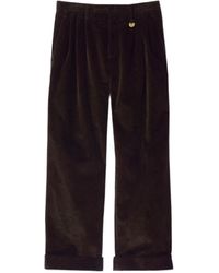 Burberry - Straight-Leg Corduroy Trousers - Lyst