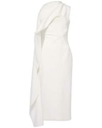 ROKSANDA - Bridal Edith Draped Crêpe Midi Dress - Lyst