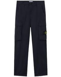 Stone Island - Logo Patch Pocket Detail Trousers - Lyst