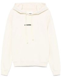 Jil Sander - Logo-Print Hoodie - Lyst