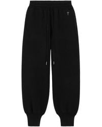 Ami Paris - Ami Ami De Coeur Patch Knit Joggers - Lyst